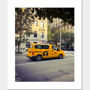 Manhattan Street Yellow Cab NYC Posters and Art